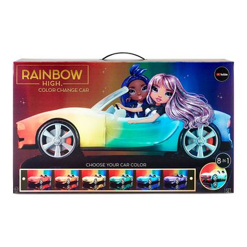 Машинка для ляльки RAINBOW HIGH - РІЗНОКОЛЬОВЕ СЯЙВО - Уцінка 100158 фото
