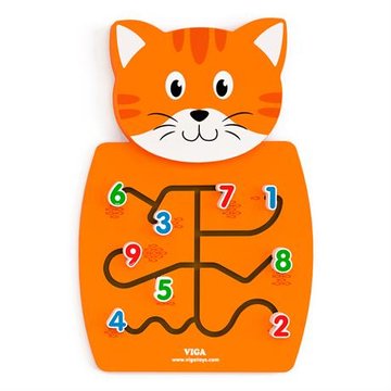 Бізіборд Viga Toys Котик з цифрами (50676FSC) 50676FSC фото