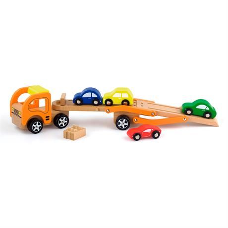 Деревянная игрушечная машинка Viga Toys Автотрейлер (50825) 50825 фото