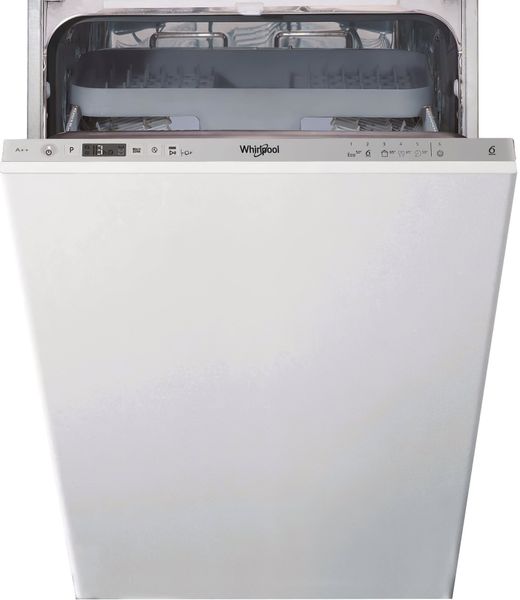 Посудомийна машина Whirlpool вбудовувана, 10компл., A++, 45см, дисплей, білий (WSIC3M27C) WSIC3M27C фото