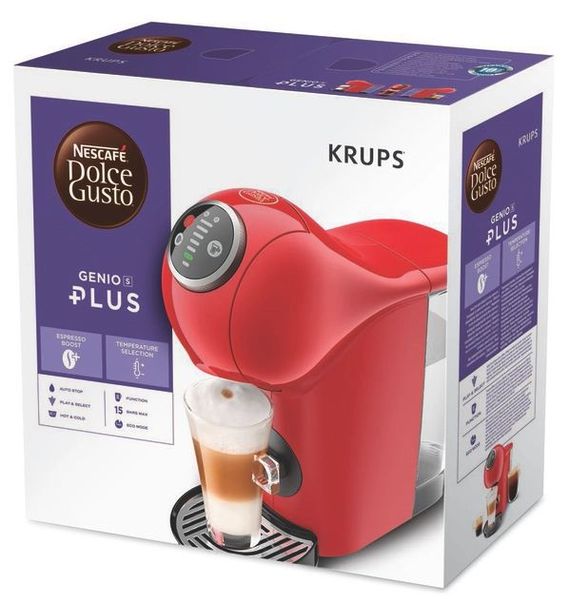 Кофеварка Krups капсульная Dolce Gusto Genio S Plus, 0.8л, капсулы, сенсор. (KP340510) KP340510 фото