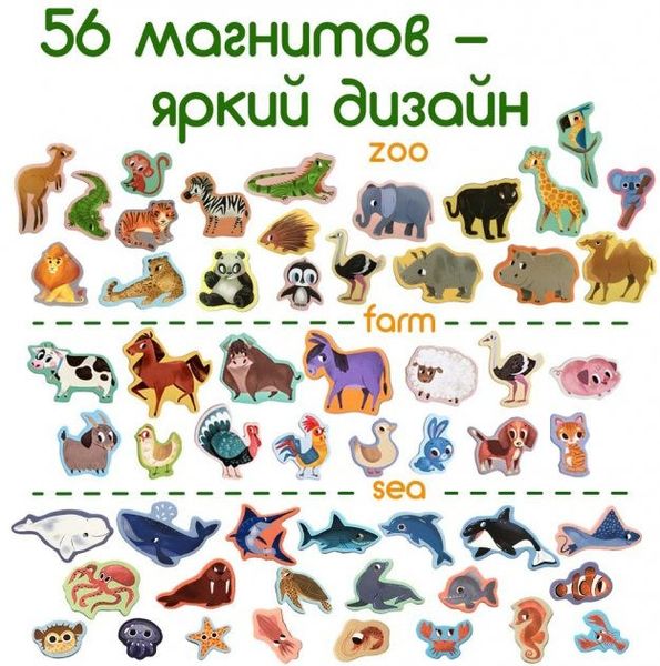 Набір магнітів Magdum "Світ тварин" ML4031-60 EN ML4031-60 EN фото