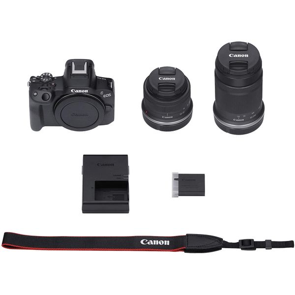 Цифр. фотокамера Canon EOS R50 + RF-S 18-45 IS STM + RF-S 55-210 IS STM Black (5811C034) 5811C034 фото