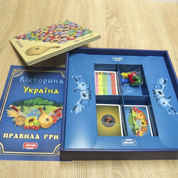 Настільна гра "Вікторина Україна" 0994 розвиваюча гра 0994 фото