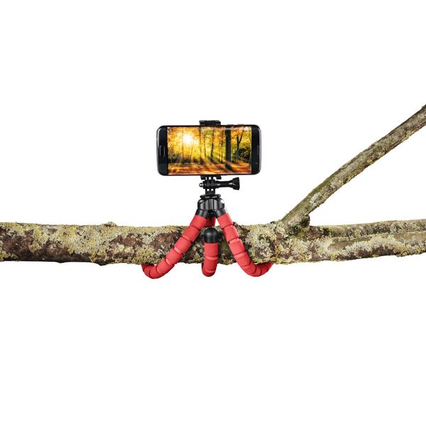 Штатив НАМА "Flex" для смартфонів і GoPro, 26 см, колір червоний 00004617 фото