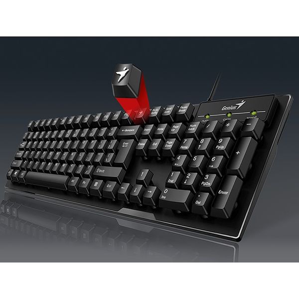 Клавіатура Genius KB-102 USB Black Ukr (31300007410) 31300007410 фото