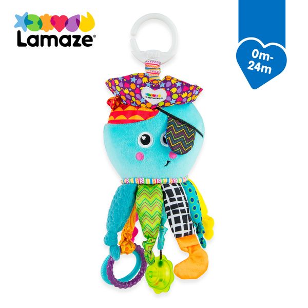 М'яка іграшка-підвіска Lamaze Кальмар з прорізувачем (L27068) L27068 фото