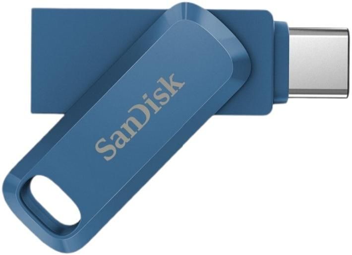 Накопитель SanDisk 128GB USB 3.1 Type-A + Type-C Ultra Dual Drive Go Navy Blue (SDDDC3-128G-G46NB) SDDDC3-128G-G46NB фото