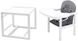 Стульчик- трансформер Babyroom Винни-240 белый пластиковая столешница серый-графит (мишка с чашкой) (626037) 626041 фото
