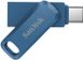 Накопитель SanDisk 128GB USB 3.1 Type-A + Type-C Ultra Dual Drive Go Navy Blue (SDDDC3-128G-G46NB)