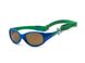 Детские солнцезащитные очки Koolsun бело-бирюзовые серии Flex (Размер: 3+) (FLWA003)