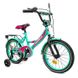 Велосипед детский 2-х колесный 16'' 211601 (RL7T) Like2bike Sky, бирюзовый, рама сталь, со звонком 211615 фото