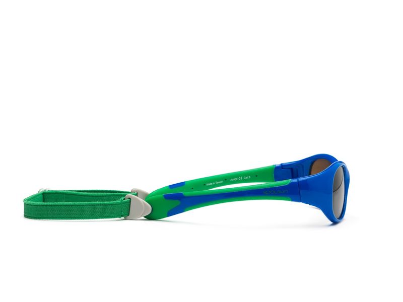 Детские солнцезащитные очки Koolsun сине-зеленые серии Flex (Размер: 3+) (FLRS003) KS-FLAG003 фото