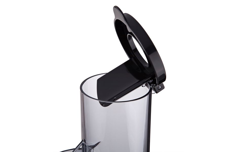 Соковыжималка Ardesto JEG-1330SL шнековая, 200Вт, чаша-0.6л, жмых-0.6л, пластик, металл, серебристо-черный JEG-1330SL фото