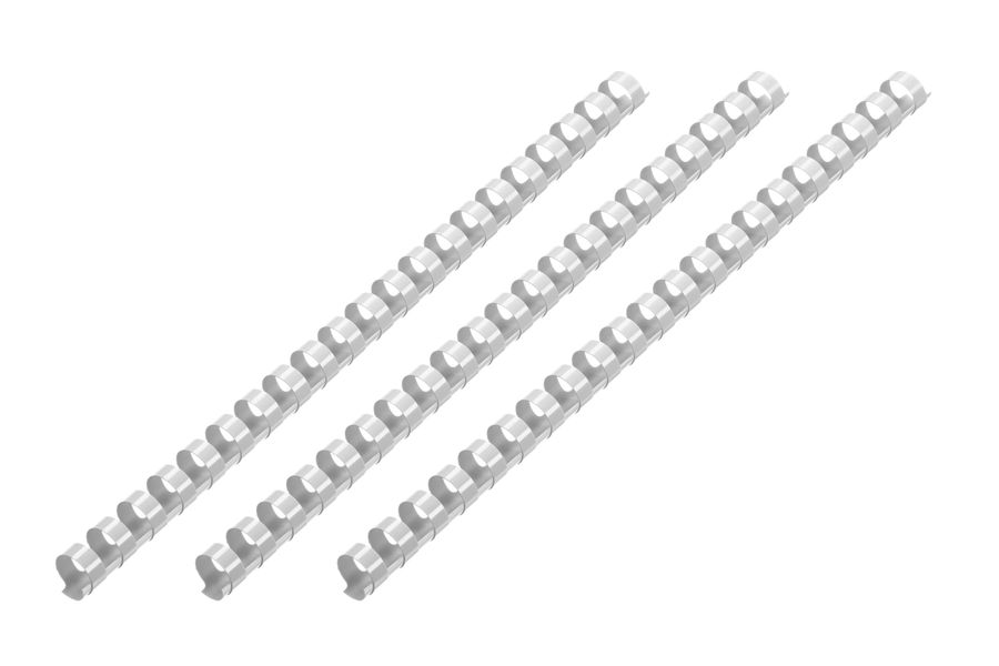 Пластикові пружини для біндера 2E, 14мм, світло-сірі, 100шт (2E-PL14-100LG) 2E-PL14-100LG фото