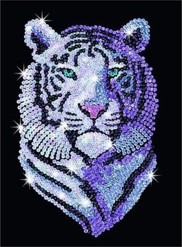Набір для творчості Sequin Art BLUE Білий тигр SA1217 - Уцінка SA1217 фото