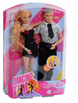 Кукла типа Барби с Кеном, семья DEFA 8386-BF на шарнирах (8386-BF(Black)) 8386-BF(Black) фото