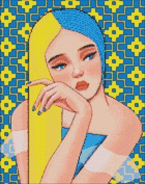 Алмазная мозаика "Непреклонная @mosyakart" Идейка 40х50 см (AMO7243) AMO7243 фото