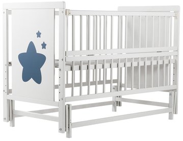 Ліжко Babyroom Зірочка Z-02 маятник, відкидний бік бук білий BR-624468 фото