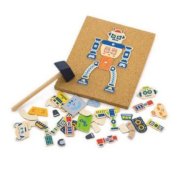 Набір для творчості Viga Toys Дерев'яна аплікація Робот (50335) 50335 фото