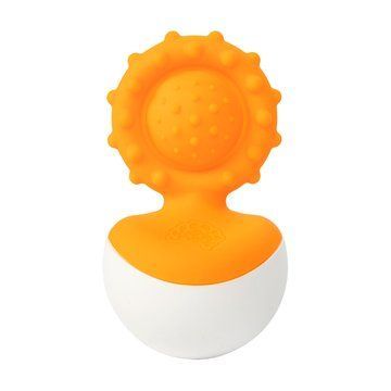 Прорізувач-неваляшка Fat Brain Toys dimpl wobl помаранчевий (F2172ML) F2172ML фото
