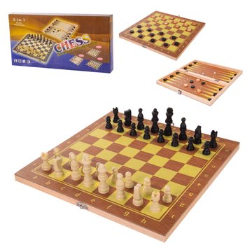 Настільна гра Шахи 3 в1, шахи, шашки, нарди, 24*23.5*1.5 Настільна гра Шахи 3 в1, шахи, шашки, нарди, 24*23.5*1.5 (621A) 621A фото