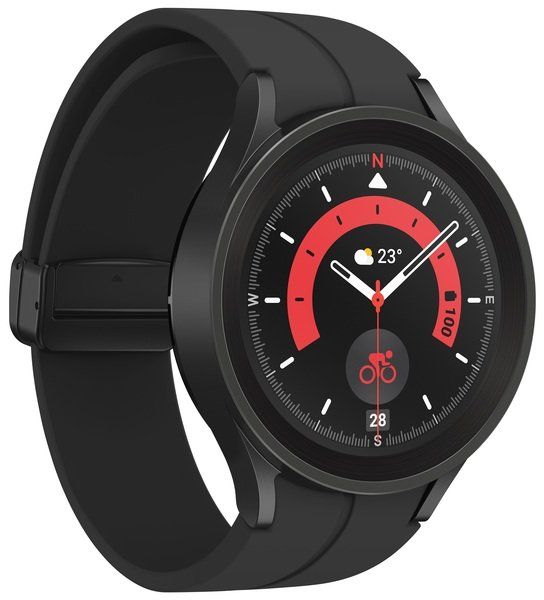 Смарт-часы Samsung Galaxy Watch 5 Pro 45mm (R920) 1.4", 450x450, sAMOLED, BT 5.2, NFC, 1.5/16GB, Black Titanium SM-R920NZKASEK фото