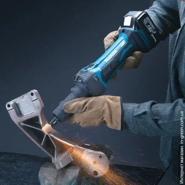 Шліфмашина пряма акумуляторна Makita DGD 800 Z, 18В, 26000об/хв, цанга 3/6/8мм, 2кг, без АКБ та ЗП (DGD800Z) DGD800Z фото