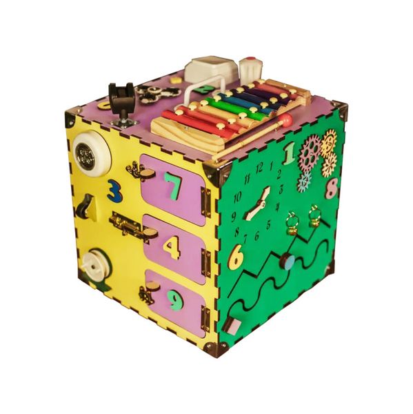 Развивающая игрушка Бизикуб Temple Group 30х30х30 см Разноцветный (TG200123) TG200123 фото