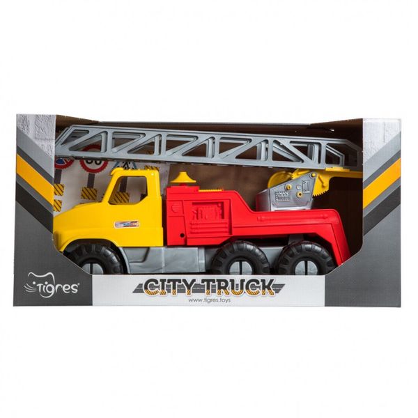Игрушечная пожарная машина "City Truck" с выдвижной стрелой (39367) 39367 фото