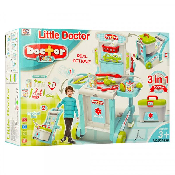 Детский игровой набор доктора с тележкой и инструментами (008-929) 008-929 фото