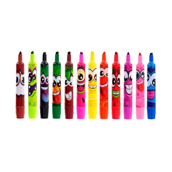 Набір ароматних маркерів для малювання - ШТРИХ (12 кольорів) 40641 фото