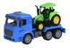 Машинка инерционная Truck Тягач (синий) с трактором Same Toy (98-613Ut-2)