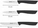 Набір ножів Tefal ColorFood 3 предмети, нержавіюча сталь (K2733S04)