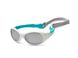 Детские солнцезащитные очки Koolsun бело-бирюзовые серии Flex (Размер: 0+) (FLWA000)