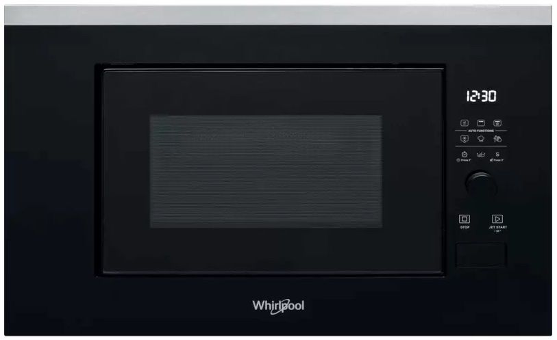 Микроволновая печь Whirlpool встраиваемая, 20л, электронное упр., 800Вт, дисплей, черный (WMF200G) WMF200G фото
