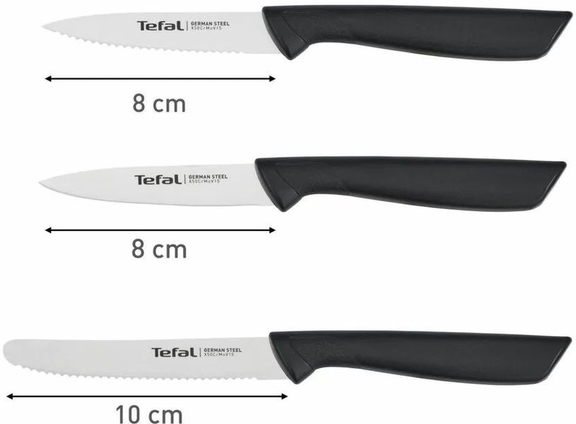 Набір ножів Tefal ColorFood 3 предмети, нержавіюча сталь (K2733S04) K2733S04 фото