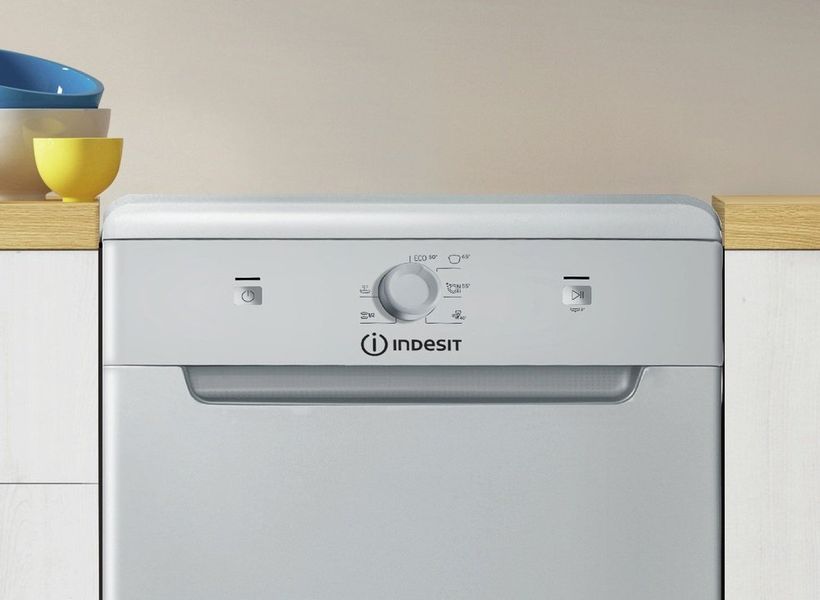 Посудомийна машина Indesit, 10компл., A+, 45см, сріблястий - Уцінка DSCFE1B10SRU фото
