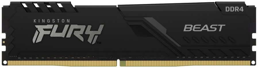 Пам'ять ПК Kingston DDR4 16GB KIT (8GBx2) 3200 FURY Beast Black (KF432C16BBK2/16) KF432C16BBK2/16 фото