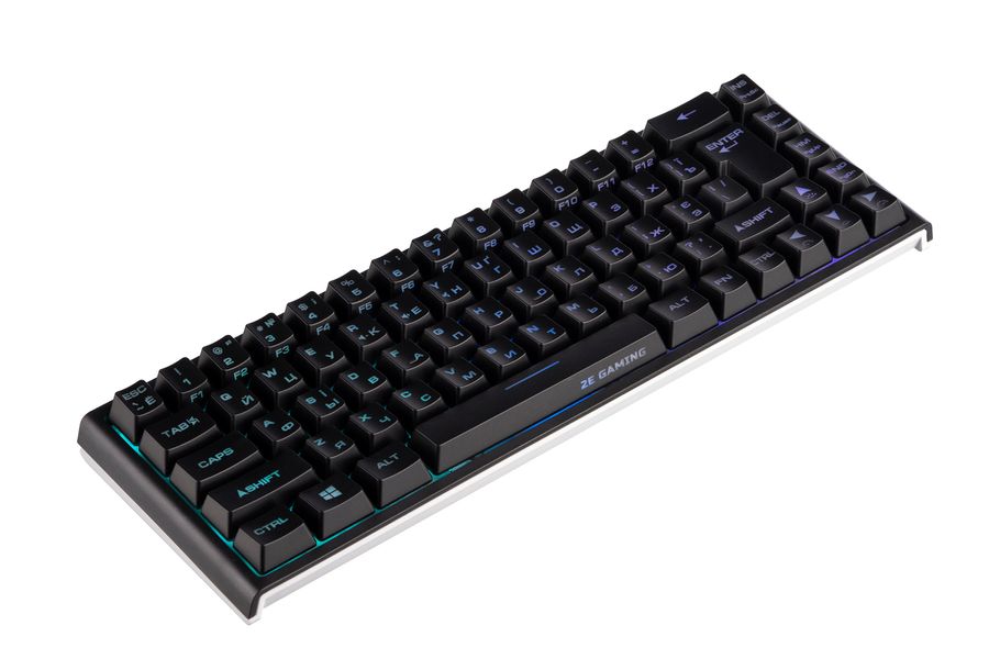 Клавіатура 2E GAMING KG350 RGB 68key USB Black UKR (2E-KG350UBK) 2E-KG350U фото