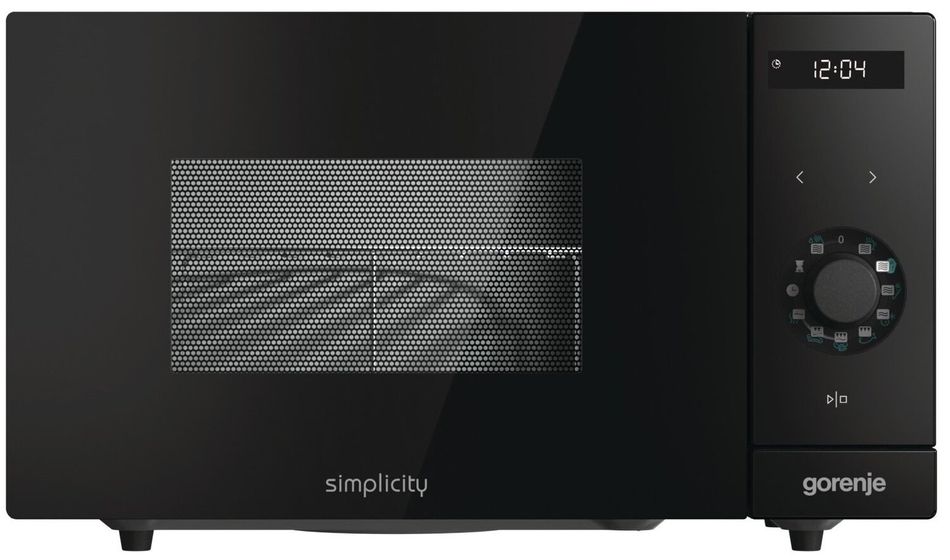 Микроволновая печь Gorenje Simplicity, 23л, мех. управляющий, 900Вт, гриль, дисплей, черный MO235SYB фото