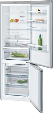 Холодильник Bosch з нижн. мороз., 203x70x67, xолод.відд.-330л, мороз.відд.-105л, 2дв., А++, NF, дисплей, нерж KGN49XI30U KGN49XI30U фото