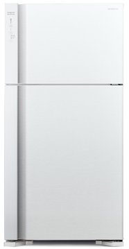 Холодильник Hitachi с верхн. мороз., 176x86х74, холод.отд.-365л, мороз.отд.-145л, 2дв., А++, NF, инв., зона нулевая, белый (стекло) R-VG610PUC7GPW R-V610PUC7PWH фото