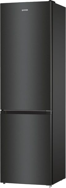 Холодильник з нижн. мороз. камерою Gorenje, 200х60х60см, 2 двері, 235( 96)л, А++, NoFrost+ , LED дисплей, Зона св-ті, чорний (NRK6202EBXL4) NRK6202EBXL4 фото