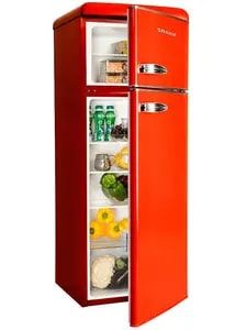 Холодильник Snaige з верхн. мороз., 147.5x56х63, холод.відд.-166л, мороз.відд.-46л, 2дв., A++, ST, retro, червоний (FR24SM-PRR50E) FR24SM-PRR50E фото