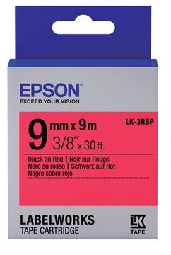 Картридж зі стрічкою Epson LK3RBP принтерів LW-300/400/400VP/700 Pastel Blk/Red 9mm/9m (C53S653001) C53S653001 фото