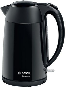 Електрочайник Bosch, 1.7л, метал, чорний (TWK3P423) TWK3P423 фото