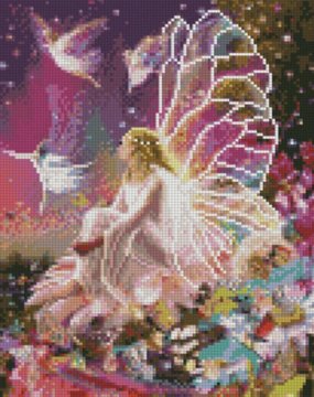 Алмазна мозаїка «Квіткова фея» Strateg 30х40 см (HX248) HX248 фото