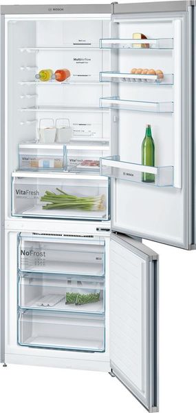 Холодильник Bosch з нижн. мороз., 203x70x67, xолод.відд.-330л, мороз.відд.-105л, 2дв., А++, NF, дисплей, нерж (KGN49XI30U) KGN49XI30U фото