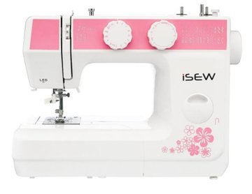 Швейная машина iSEW C25, электромех., 62Вт, 25 шв.оп., петля полуавтомат, белый + розовый - Уцінка ISEW-C25 фото